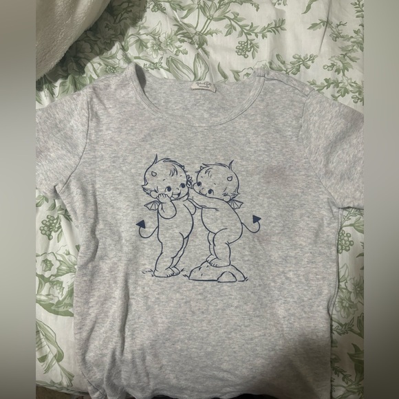 Brandy Melville Tops - Grey brandy melville tee